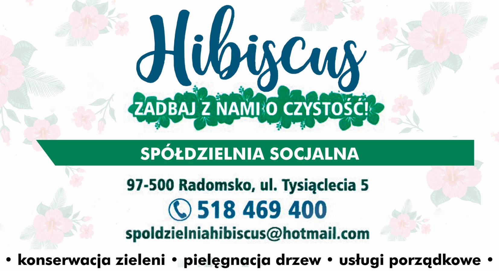 HIBISCUS SPÓŁDZIELNIA SOCJALNA - Pielęgnacja drzew RADOMSKO Pielęgnacja drzew RADOMSKO